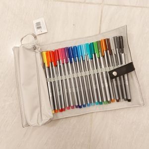 Staedtler triplus fineliner 20pk with pencil case